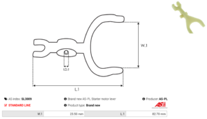 Fourchette de démarreur SL3009