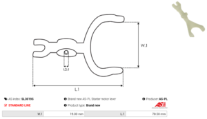 Fourchette de démarreur SL3019S