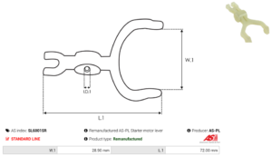 Fourchette de démarreur SL6001SR