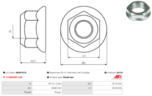 Vis/Ecrou ARS9161S