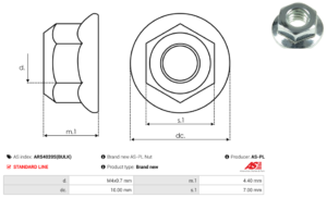 Vis/Ecrou ARS4020S(BULK)