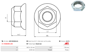 Vis/Ecrou ARS1002(BULK)