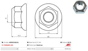 Vis/Ecrou ARS9031(BULK)