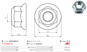 Vis/Ecrou ARS9032(BULK)