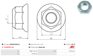 Vis/Ecrou ARS9047(BULK)