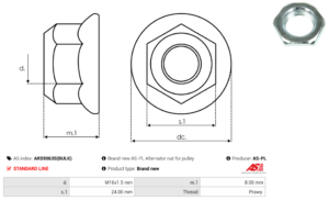 Vis/Ecrou ARS9063S(BULK)