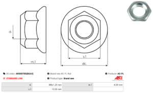 Vis/Ecrou ARS9070S(BULK)