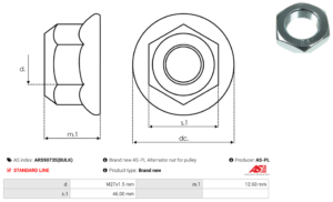 Vis/Ecrou ARS9073S(BULK)