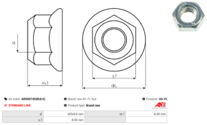 Vis/Ecrou ARS9074S(BULK)