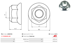Vis/Ecrou ARS9075S