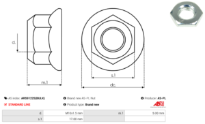Vis/Ecrou ARS9122S(BULK)