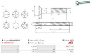 Vis/Ecrou ARS0096S(BULK)
