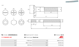 Vis/Ecrou ARS0098S(BULK)