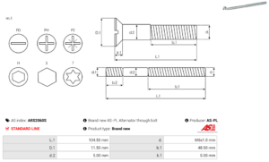 Vis/Ecrou ARS2060S