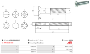 Vis/Ecrou ARS3026S(BULK)