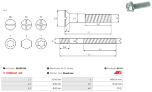 Vis/Ecrou ARS3035S
