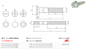 Vis/Ecrou ARS4021S(BULK)