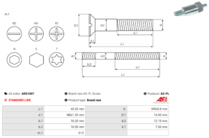 Vis/Ecrou ARS1007