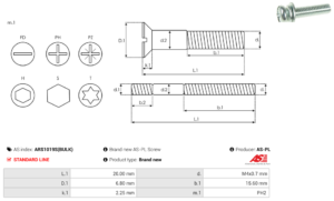 Vis/Ecrou ARS1019S(BULK)