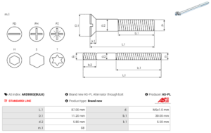 Vis/Ecrou ARS9003(BULK)