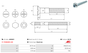 Vis/Ecrou ARS9021