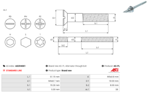 Vis/Ecrou ASCR4001