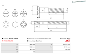 Vis/Ecrou ARS5021(BULK)