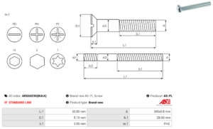 Vis/Ecrou ARS5023S(BULK)