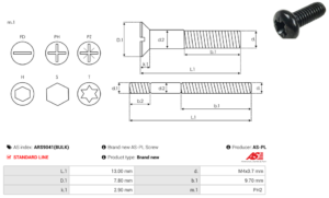 Vis/Ecrou ARS9041(BULK)