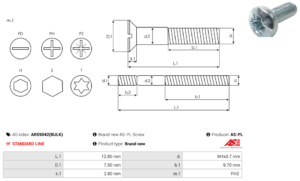 Vis/Ecrou ARS9042(BULK)