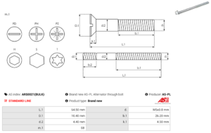 Vis/Ecrou ARS0021(BULK)