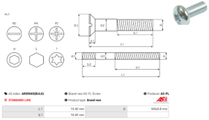 Vis/Ecrou ARS9043(BULK)