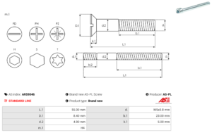 Vis/Ecrou ARS9046