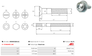 Vis/Ecrou ARS0022(BULK)