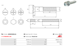 Vis/Ecrou ARS0023(BULK)