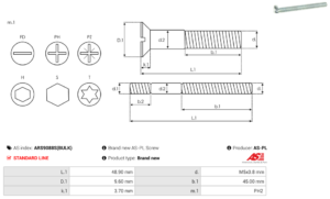 Vis/Ecrou ARS9088S(BULK)
