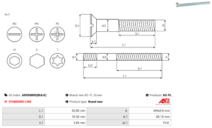 Vis/Ecrou ARS9089S(BULK)