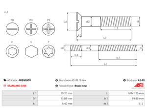 Vis/Ecrou ARS9090S