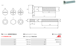 Vis/Ecrou ARS9097S(BULK)
