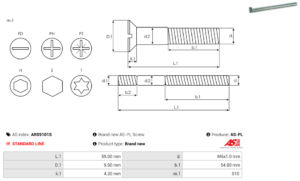 Vis/Ecrou ARS9101S