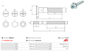 Vis/Ecrou ARS6016