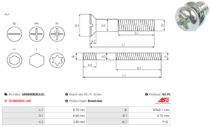 Vis/Ecrou ARS6008(BULK)