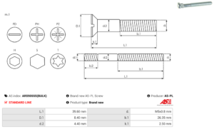 Vis/Ecrou ARS9055S(BULK)