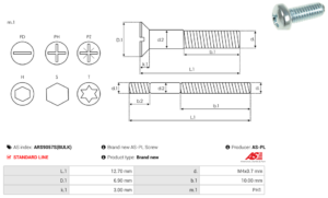 Vis/Ecrou ARS9057S(BULK)