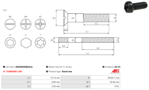 Vis/Ecrou ARS9059S(BULK)