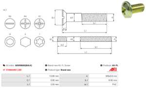 Vis/Ecrou ARS9060S(BULK)