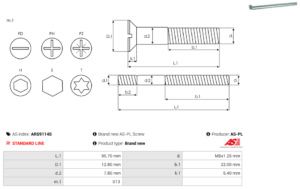 Vis/Ecrou ARS9114S
