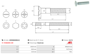 Vis/Ecrou ARS9066S(BULK)