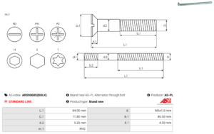 Vis/Ecrou ARS9068S(BULK)