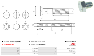 Vis/Ecrou ARS9115S(BULK)